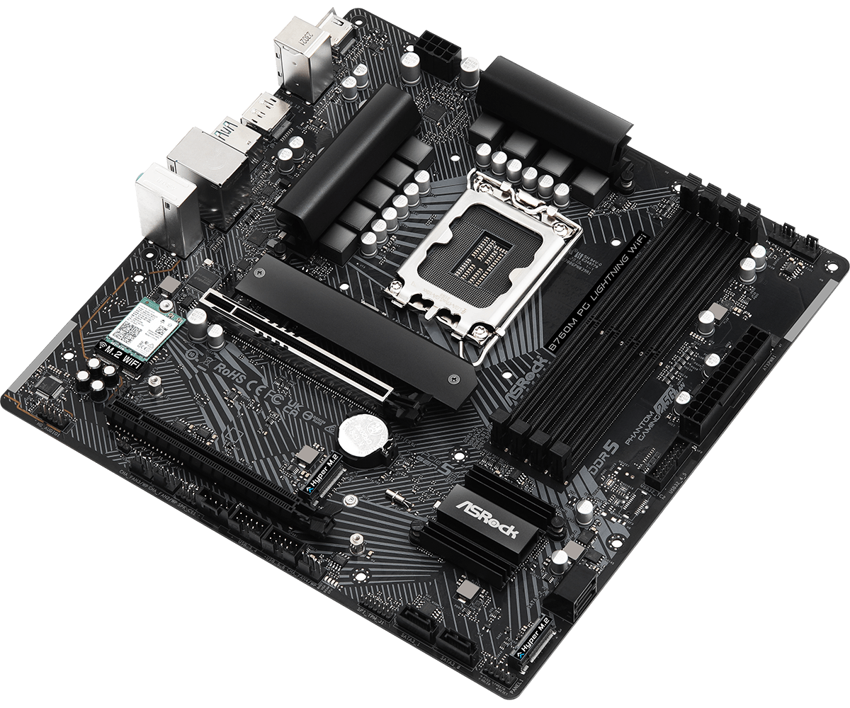 Asrock B760M PG Lightning WiFi | 90 - MXBMT0 - A0UAYZ - 4710483943522 - Vektra Computers LLC Asrock B760M PG Lightning WiFi | 90 - MXBMT0 - A0UAYZ - 4710483943522 - Vektra Computers LLC